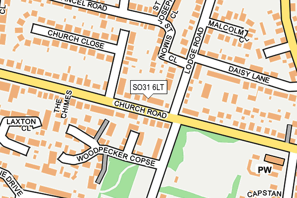 SO31 6LT map - OS OpenMap – Local (Ordnance Survey)