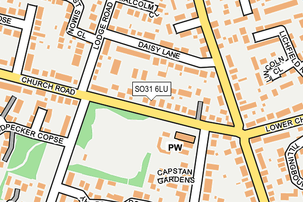 SO31 6LU map - OS OpenMap – Local (Ordnance Survey)