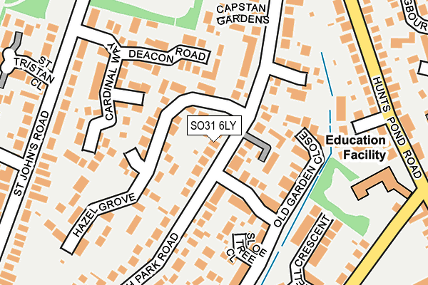 SO31 6LY map - OS OpenMap – Local (Ordnance Survey)