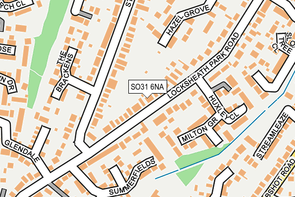 SO31 6NA map - OS OpenMap – Local (Ordnance Survey)