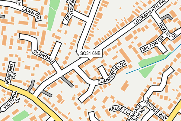 SO31 6NB map - OS OpenMap – Local (Ordnance Survey)