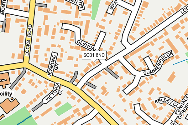 SO31 6ND map - OS OpenMap – Local (Ordnance Survey)