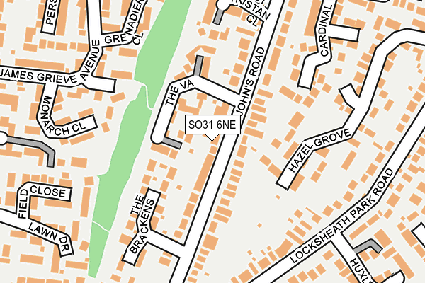 SO31 6NE map - OS OpenMap – Local (Ordnance Survey)