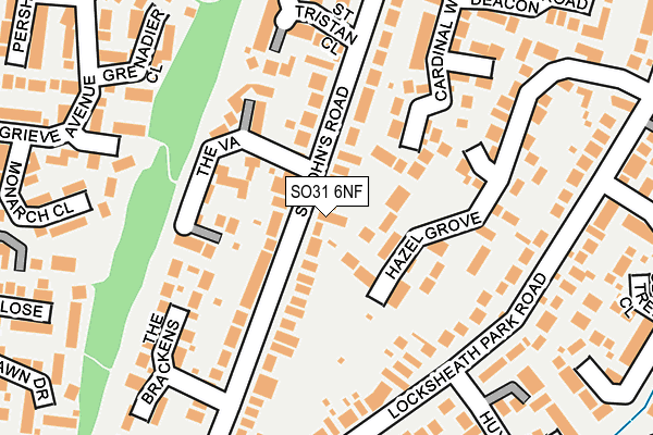 SO31 6NF map - OS OpenMap – Local (Ordnance Survey)