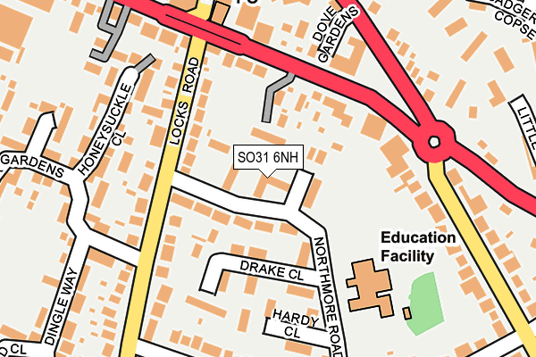 SO31 6NH map - OS OpenMap – Local (Ordnance Survey)