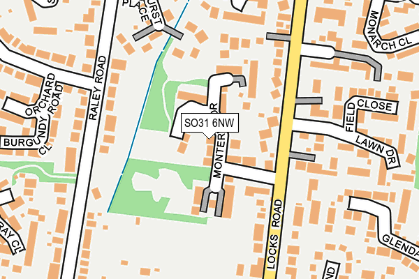 SO31 6NW map - OS OpenMap – Local (Ordnance Survey)