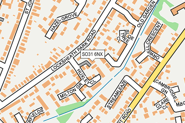 SO31 6NX map - OS OpenMap – Local (Ordnance Survey)