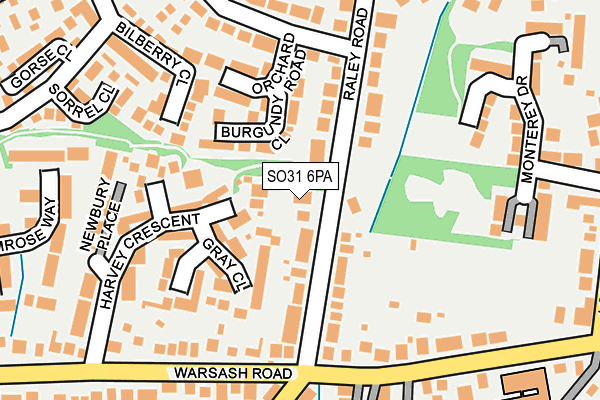 SO31 6PA map - OS OpenMap – Local (Ordnance Survey)