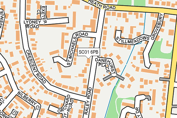 SO31 6PB map - OS OpenMap – Local (Ordnance Survey)