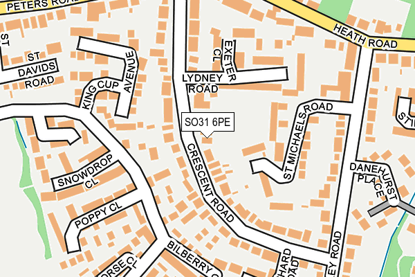 SO31 6PE map - OS OpenMap – Local (Ordnance Survey)