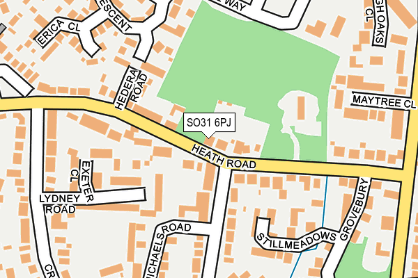 SO31 6PJ map - OS OpenMap – Local (Ordnance Survey)