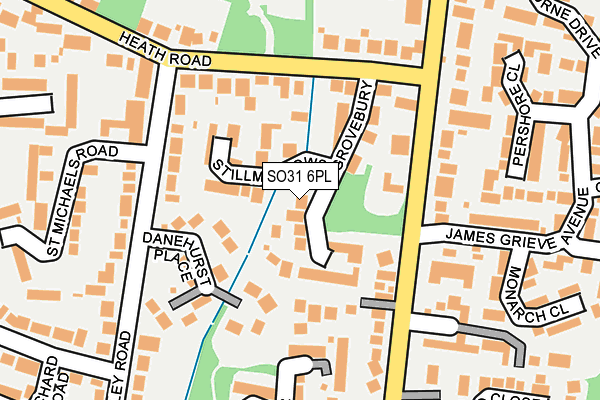SO31 6PL map - OS OpenMap – Local (Ordnance Survey)