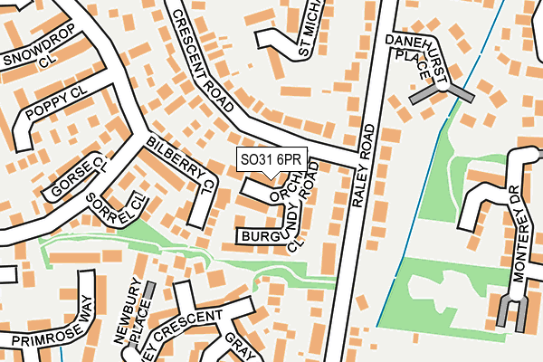 SO31 6PR map - OS OpenMap – Local (Ordnance Survey)