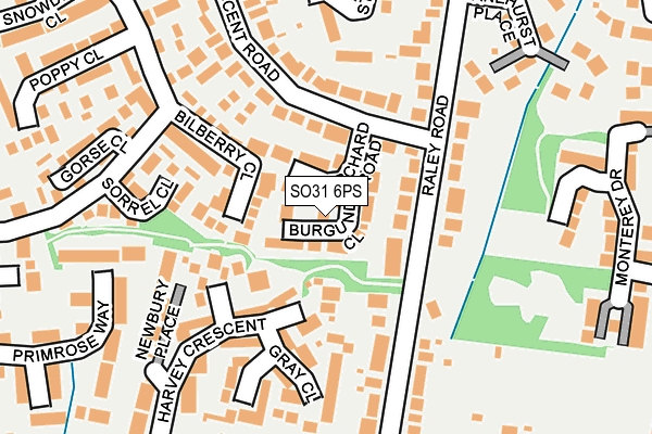 SO31 6PS map - OS OpenMap – Local (Ordnance Survey)