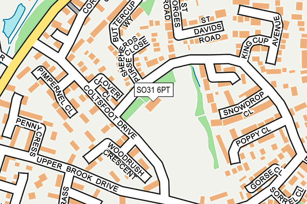 SO31 6PT map - OS OpenMap – Local (Ordnance Survey)