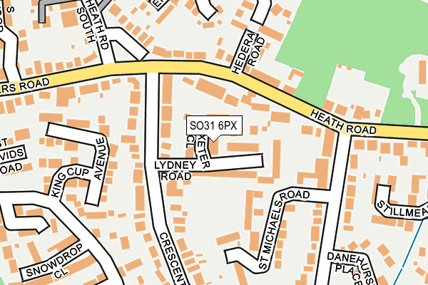 SO31 6PX map - OS OpenMap – Local (Ordnance Survey)