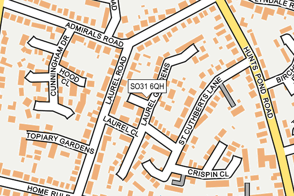 SO31 6QH map - OS OpenMap – Local (Ordnance Survey)