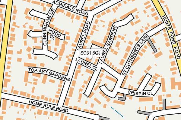 SO31 6QJ map - OS OpenMap – Local (Ordnance Survey)