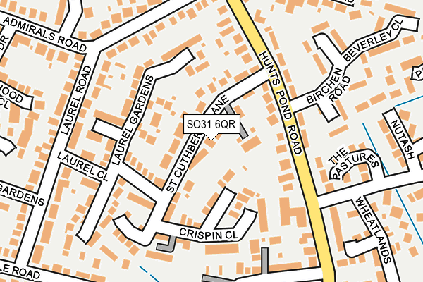 SO31 6QR map - OS OpenMap – Local (Ordnance Survey)