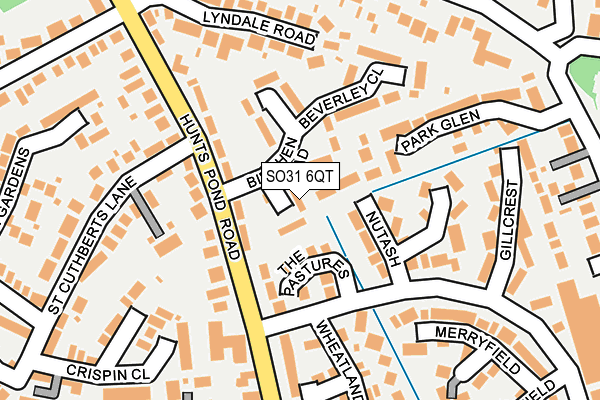 SO31 6QT map - OS OpenMap – Local (Ordnance Survey)