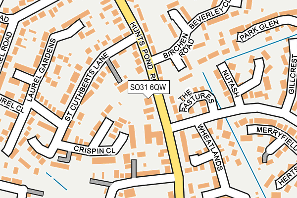 SO31 6QW map - OS OpenMap – Local (Ordnance Survey)