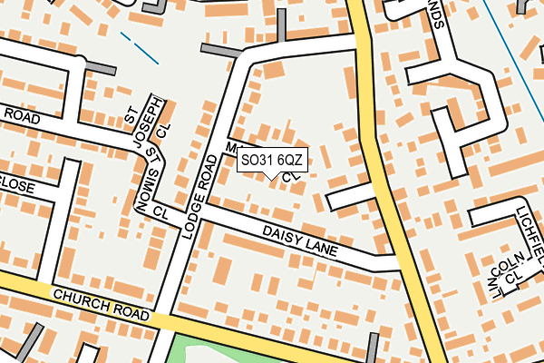 SO31 6QZ map - OS OpenMap – Local (Ordnance Survey)