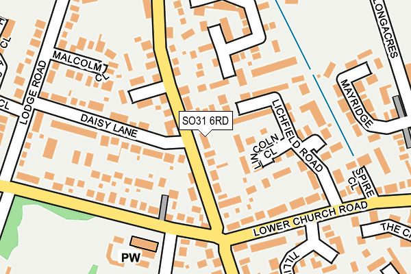 SO31 6RD map - OS OpenMap – Local (Ordnance Survey)