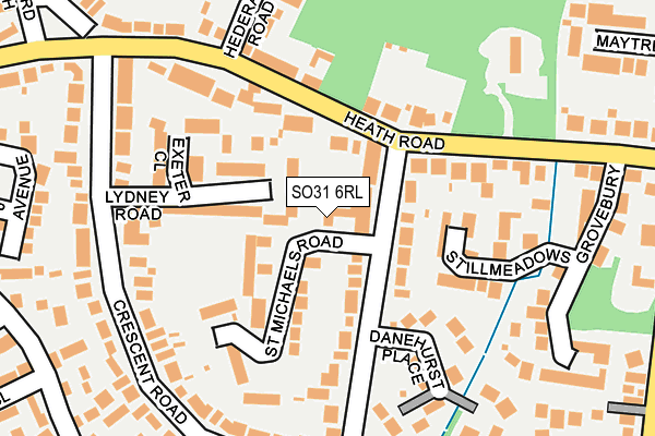 SO31 6RL map - OS OpenMap – Local (Ordnance Survey)