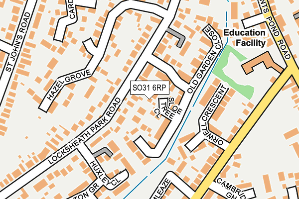 SO31 6RP map - OS OpenMap – Local (Ordnance Survey)