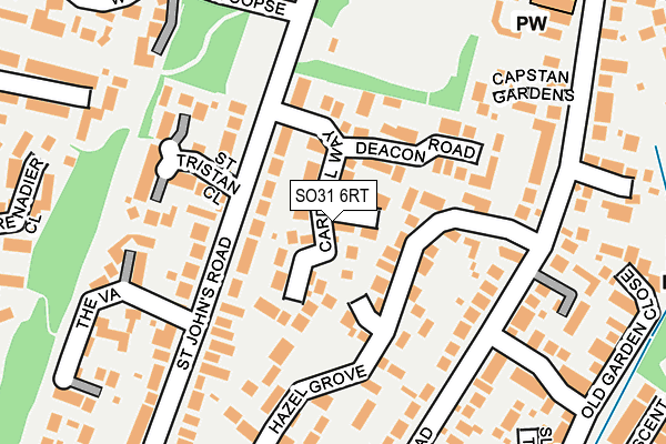 SO31 6RT map - OS OpenMap – Local (Ordnance Survey)