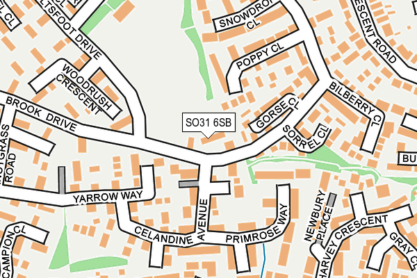 SO31 6SB map - OS OpenMap – Local (Ordnance Survey)