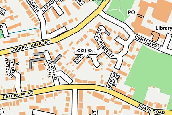 SO31 6SD map - OS OpenMap – Local (Ordnance Survey)