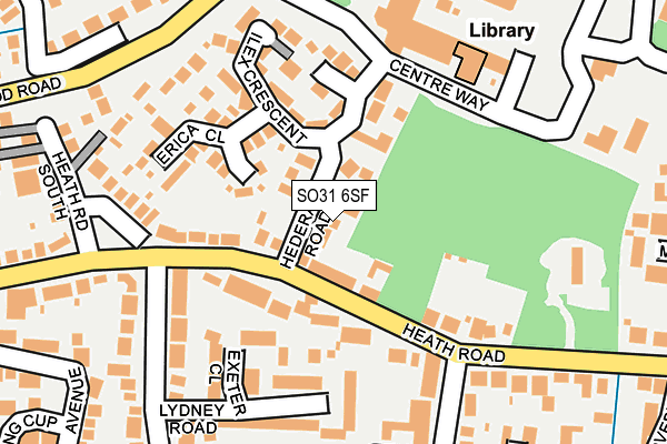 SO31 6SF map - OS OpenMap – Local (Ordnance Survey)