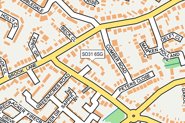 SO31 6SG map - OS OpenMap – Local (Ordnance Survey)