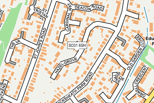 SO31 6SH map - OS OpenMap – Local (Ordnance Survey)