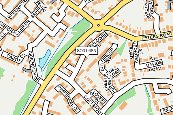 SO31 6SN map - OS OpenMap – Local (Ordnance Survey)