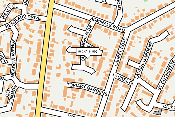 SO31 6SR map - OS OpenMap – Local (Ordnance Survey)