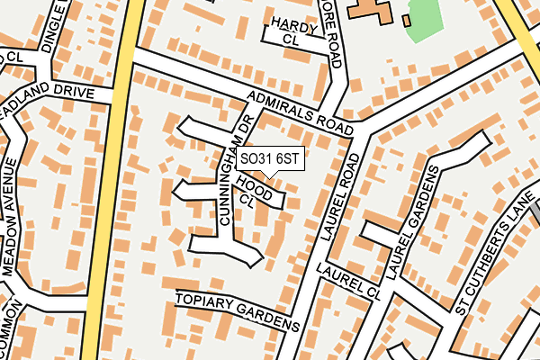 SO31 6ST map - OS OpenMap – Local (Ordnance Survey)