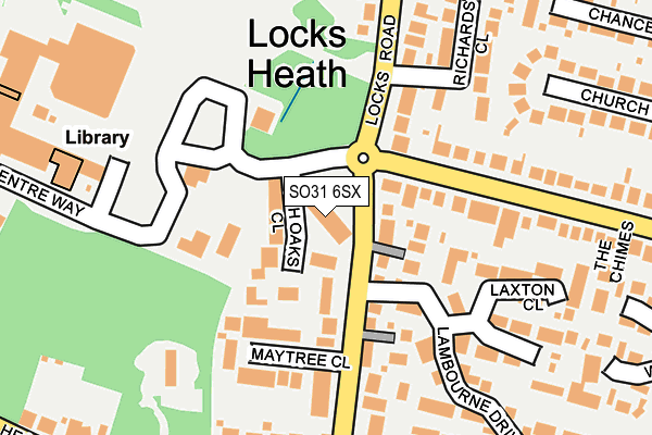 SO31 6SX map - OS OpenMap – Local (Ordnance Survey)