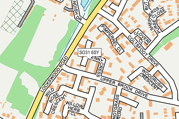 SO31 6SY map - OS OpenMap – Local (Ordnance Survey)