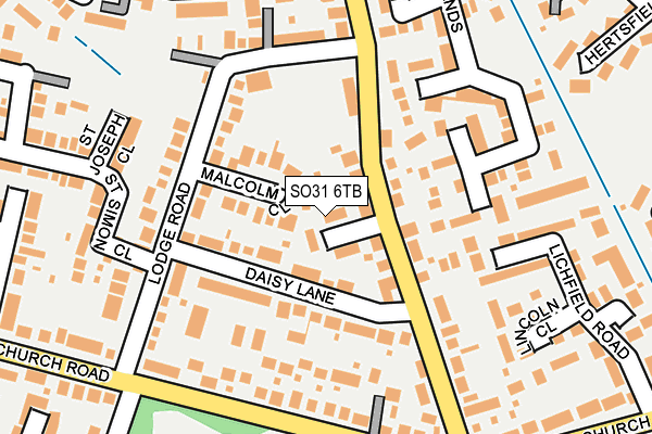 SO31 6TB map - OS OpenMap – Local (Ordnance Survey)