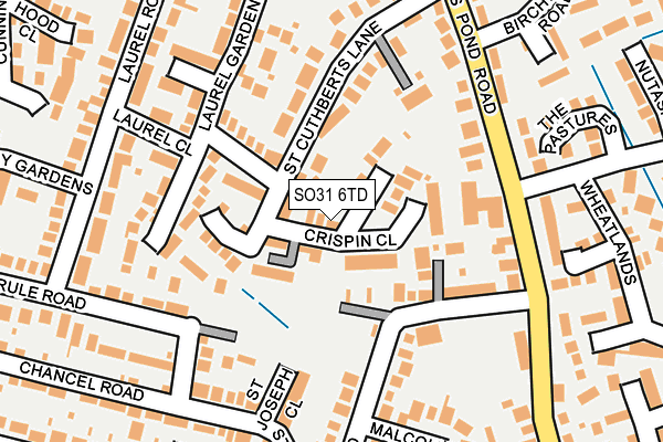 SO31 6TD map - OS OpenMap – Local (Ordnance Survey)