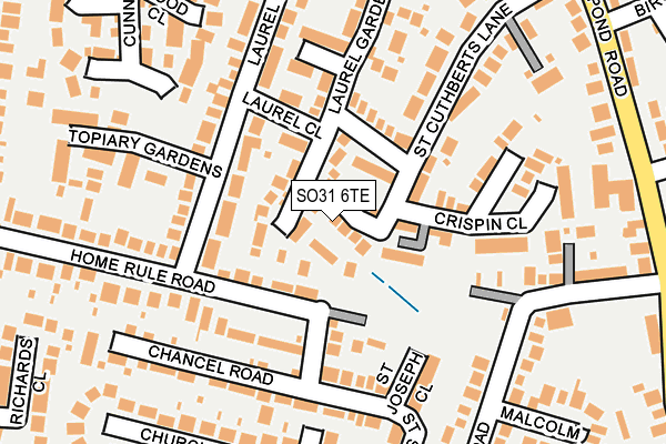 SO31 6TE map - OS OpenMap – Local (Ordnance Survey)
