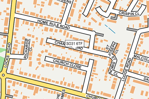 SO31 6TF map - OS OpenMap – Local (Ordnance Survey)