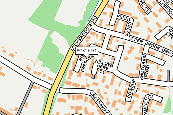 SO31 6TG map - OS OpenMap – Local (Ordnance Survey)