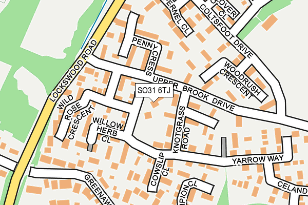 SO31 6TJ map - OS OpenMap – Local (Ordnance Survey)