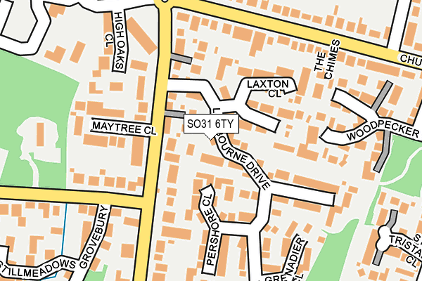 SO31 6TY map - OS OpenMap – Local (Ordnance Survey)