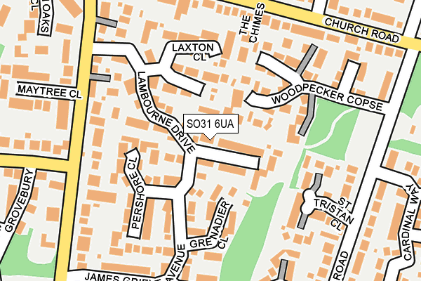 SO31 6UA map - OS OpenMap – Local (Ordnance Survey)