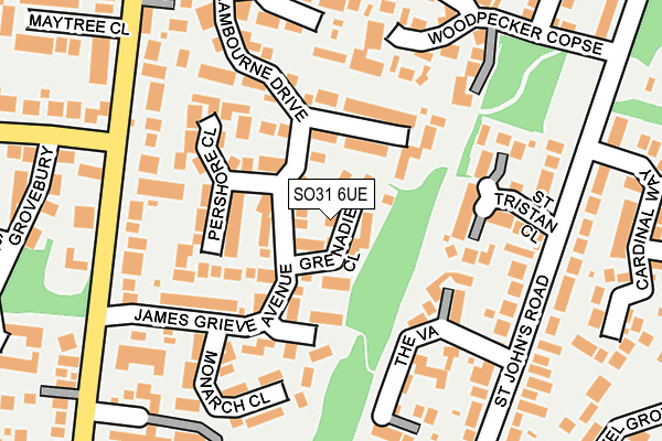 SO31 6UE map - OS OpenMap – Local (Ordnance Survey)