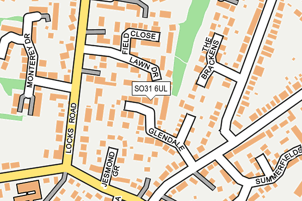 SO31 6UL map - OS OpenMap – Local (Ordnance Survey)